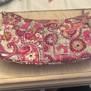 Pink and purple patterned Vera Bradley purse, good condition